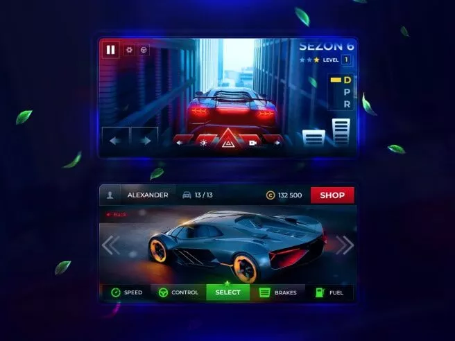 Need No Speed, Das mobile Rennauto Game